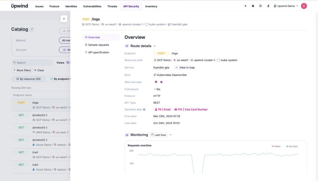 Discover and catalog API endpoints. Reduce risks from undocumented or shadow APIs.
